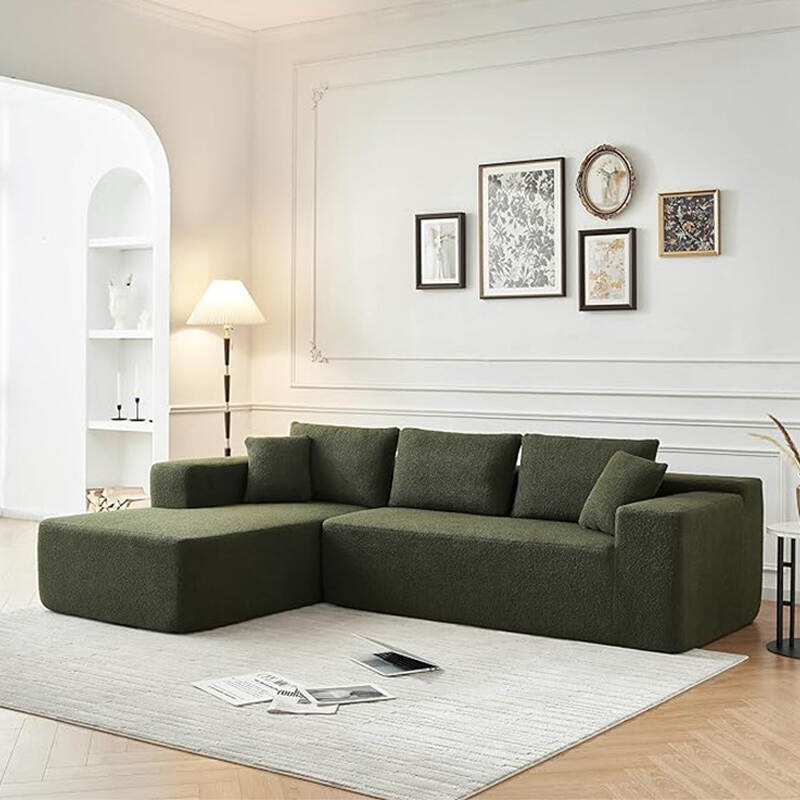Modern Fabric Floor Corner Vaccum Compression Sealed Packing Sofa Modular L Shape Sectional Sofa Living Room Sofa