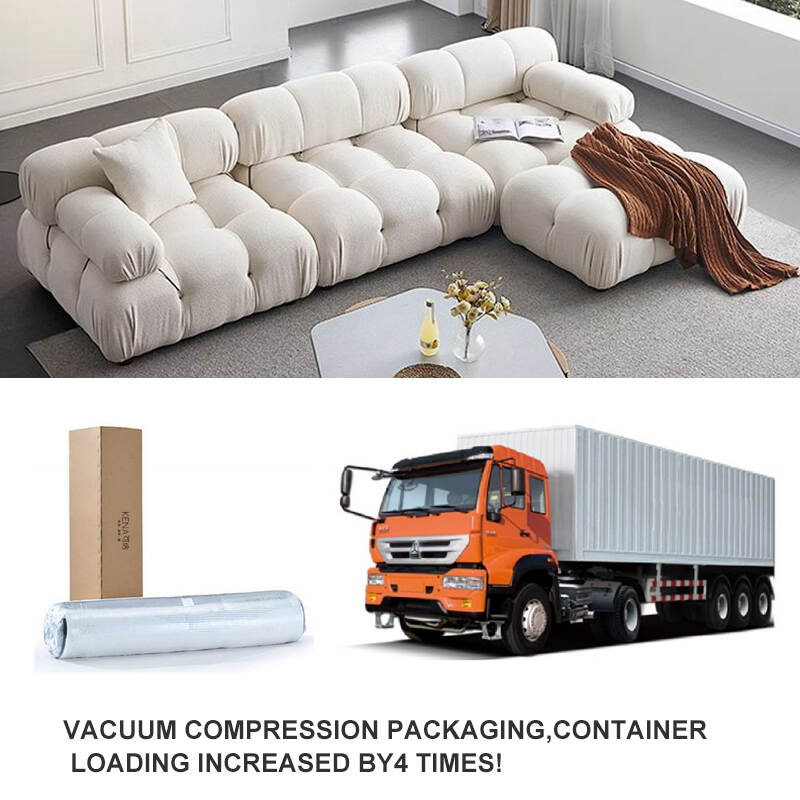 AOMISI CASA Compressible Packaging Module Combination Fabric Apartment Hotel Small Sofa Cloth Compression Sofa Furniture