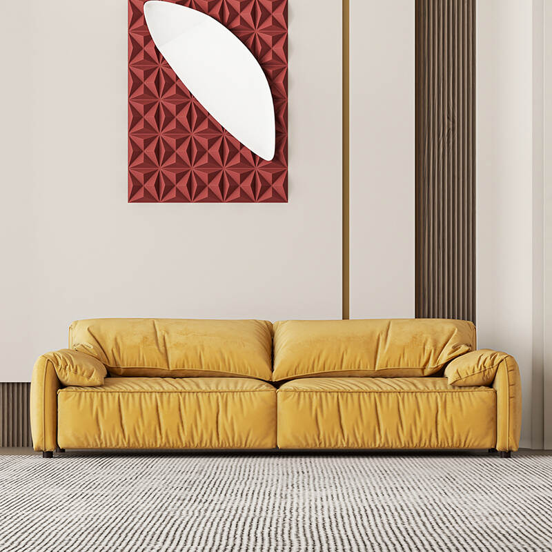 Classic Villa Living Room Furniture Relax Modern Synthetic Fabric Sectional Sofa