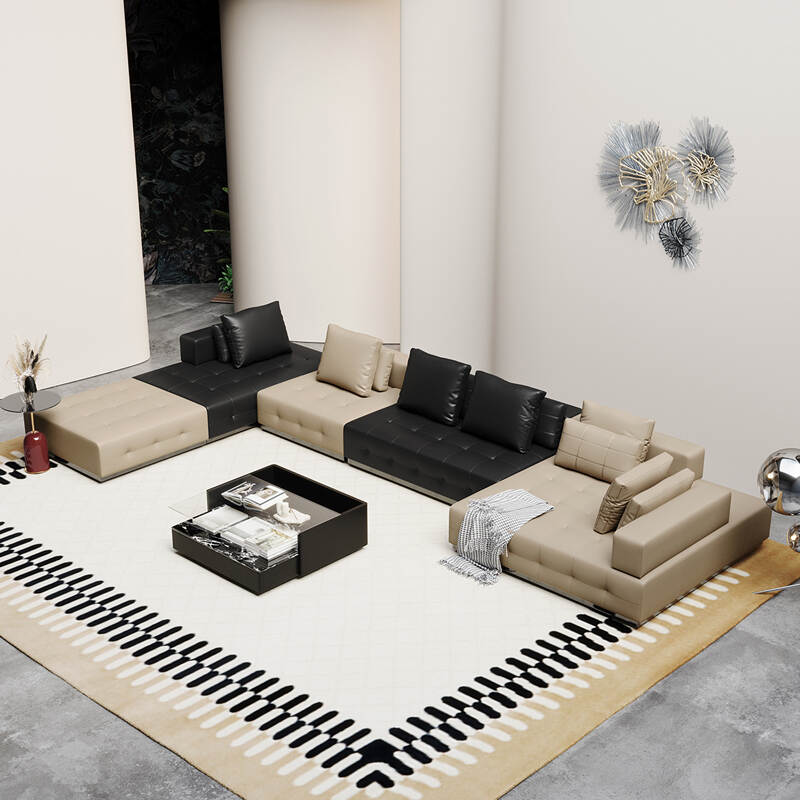 OEM Cube Boucle Leather Sofa Set: A Modern Touch to Your Living Space