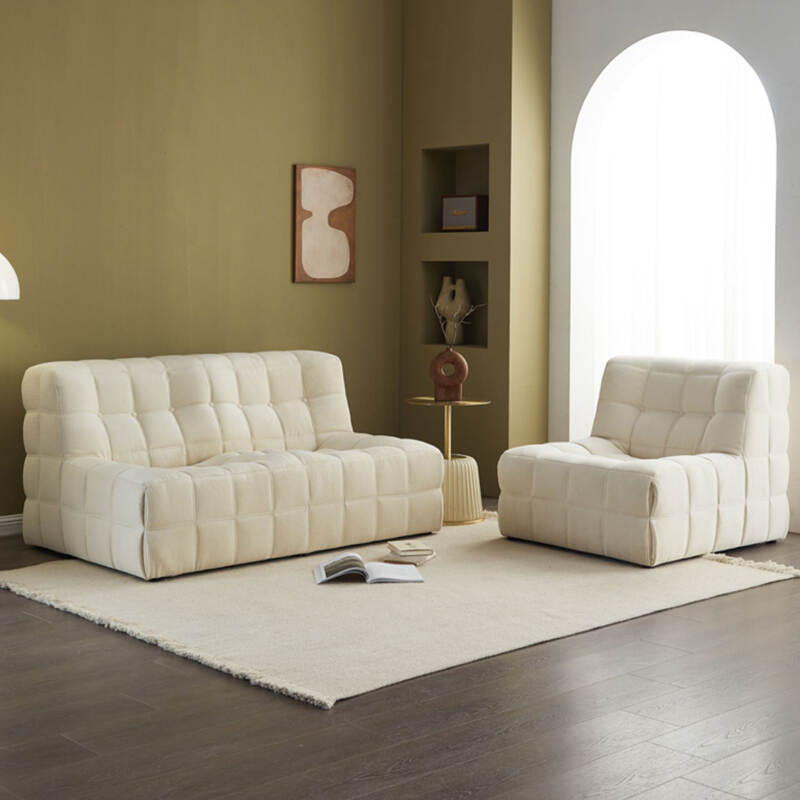 Commercial hotel waiting lobby straight corduroy fabric sectional sofa