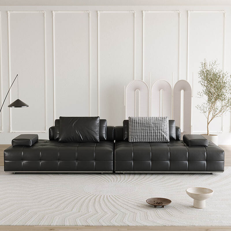 European Style Italian Luxury Modern modular Genuine Living Room Furniture Leather Sofa
