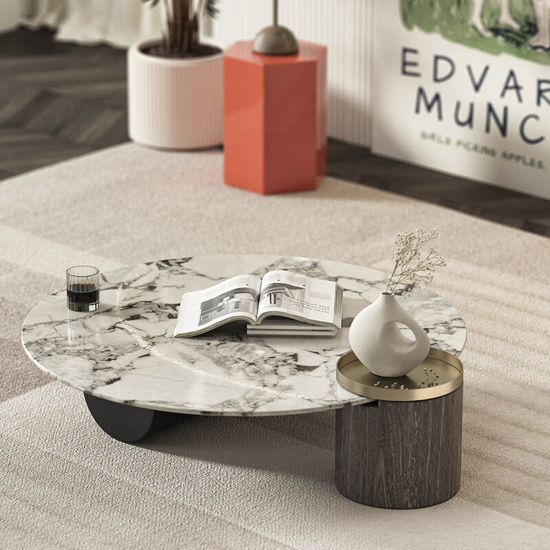 Modern Simple and Luxury Natural Marble coffee table table Supplier