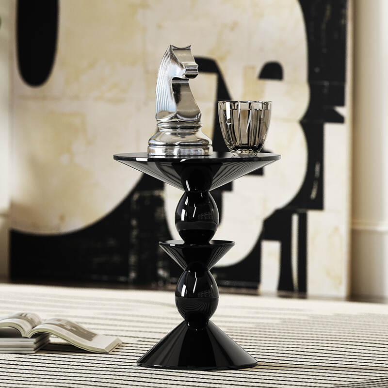 Nordic Simple Black Modern Corner Side Table Export