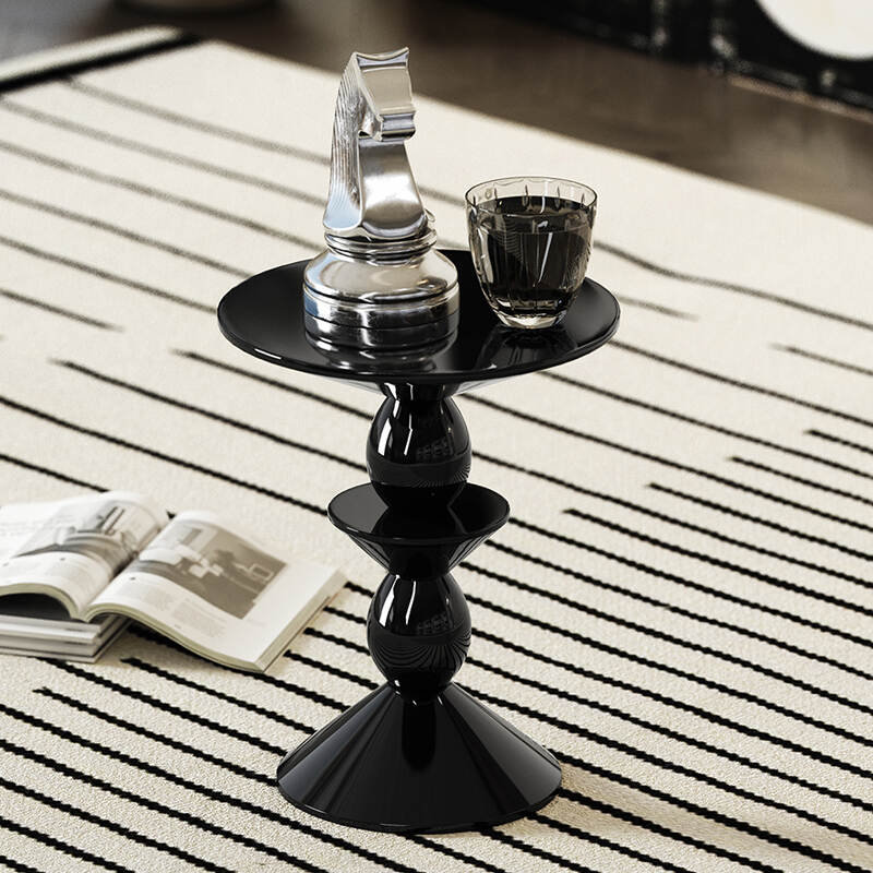 Nordic Simple Black Modern Corner Side Table Export