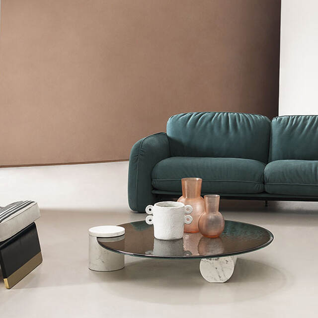 Modern Luxury Marble Round Coffee Table OEM