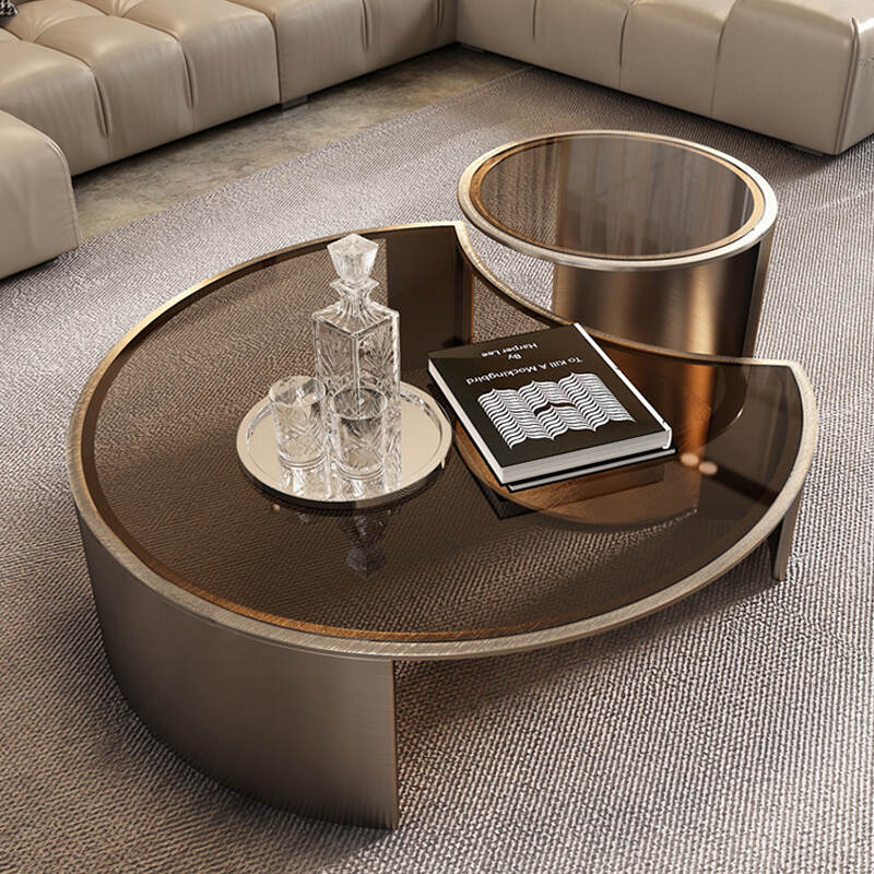 Indoor Luxurious End Desk Round Decorative Sofa Tables