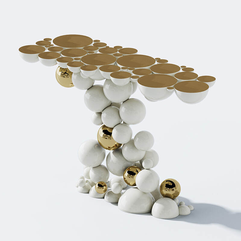 luxury modern white and gold color console table entry table console luxury modern hallway console table