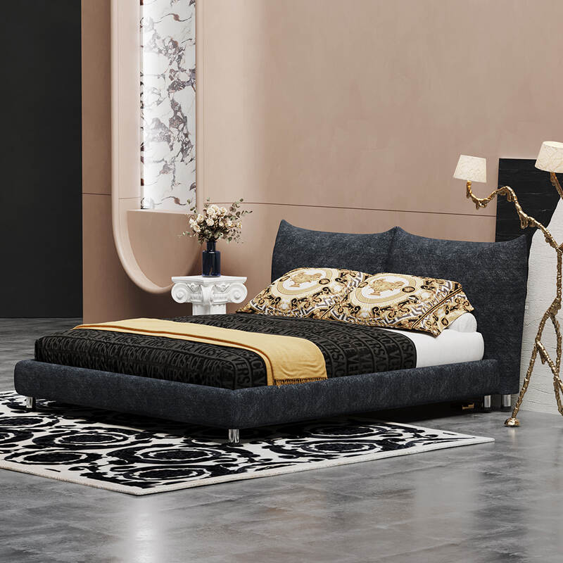 Luxury Chenille Bedroom Design  King Bed