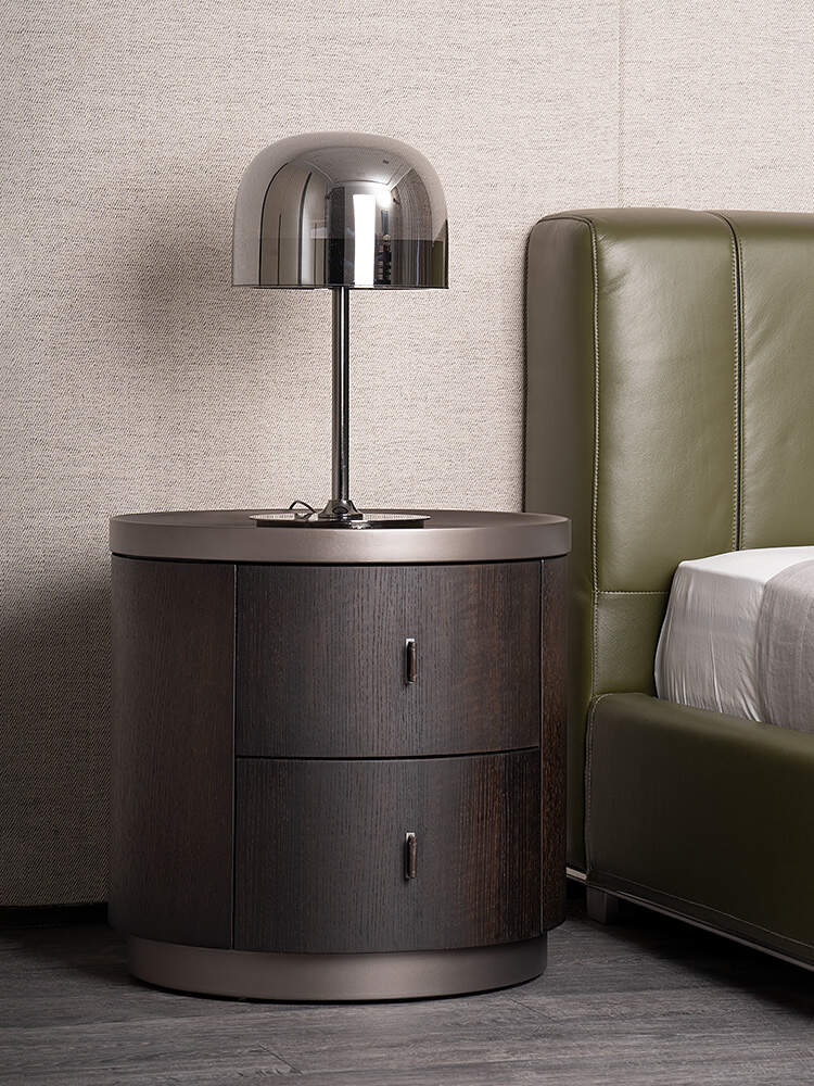 Wholesale Luxury Style Nordic Wooden Bedside Table With Drawer Furniture Nightstand