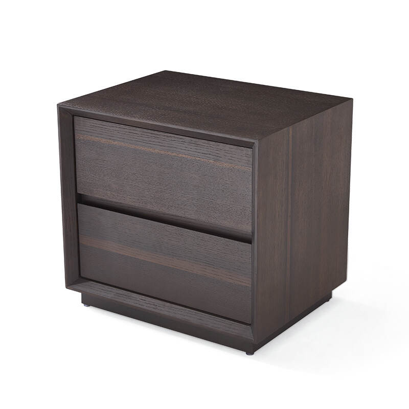 Double Drawer nightstand Bedroom Furniture wooden nightstand