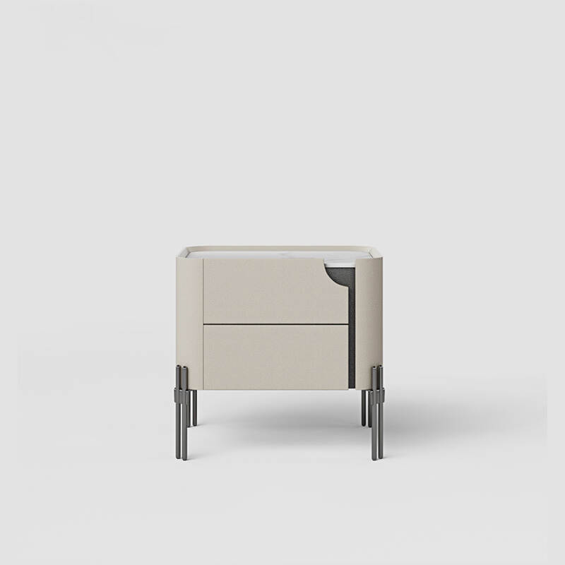 Ins Style Fashion Luxury Nightstand Bedroom Designer Modern Simple Bed Side Cabinet