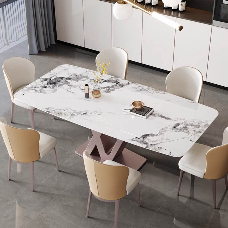 Unique Design Luxury Italian Rectangle Restaurant Dining Table