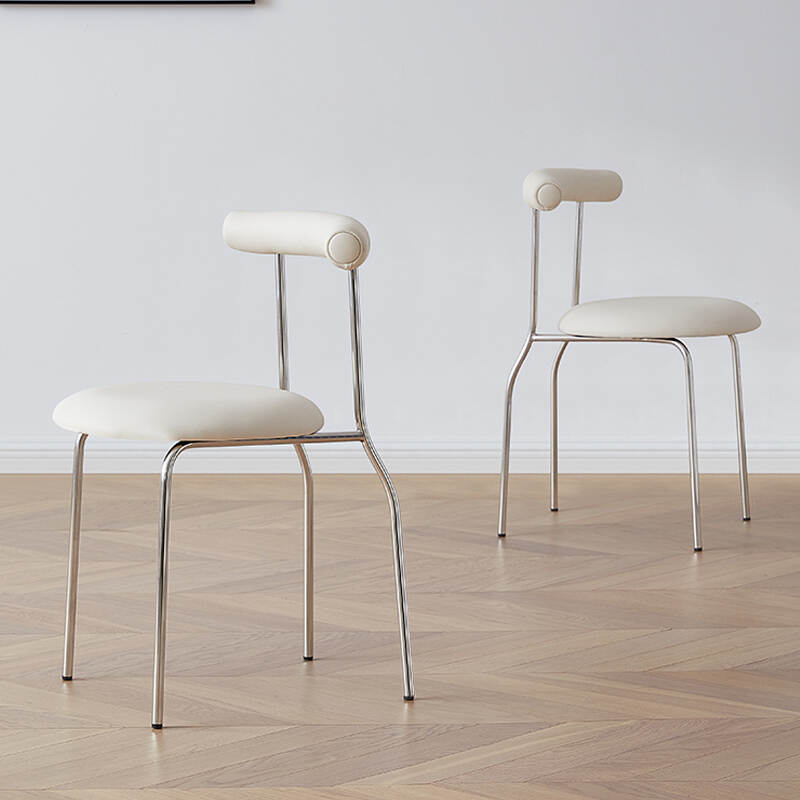 Nordic Design Stacking Silver Steel Restaurant Furniture Guest Cafe Chair